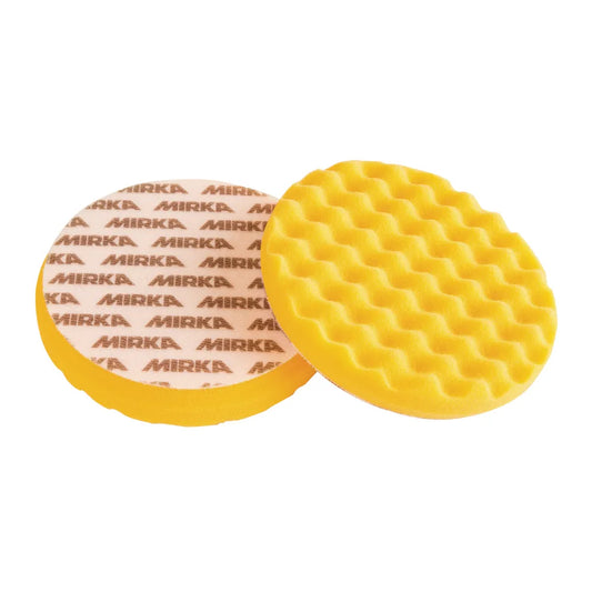 Mirka Schaumstoffpad PRO Grip - Polierpads gelb, gewaffelt