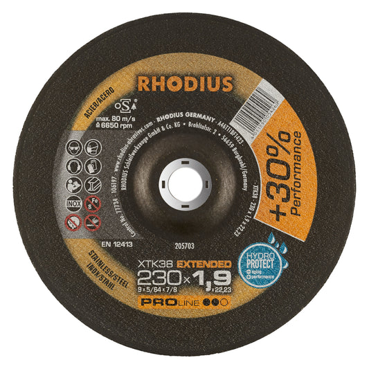 Rhodius XTK 38 Trennscheibe Ø 230 x 1,9 mm