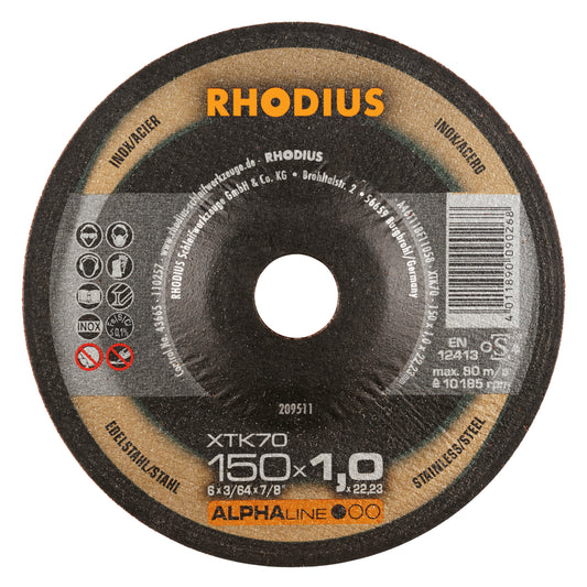 Rhodius XTK 70 Trennscheibe Ø 150 x 1,0 mm