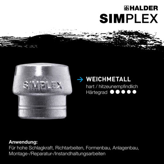 HALDER SIMPLEX-Schlageinsatz Weichmetall - Serie 3209